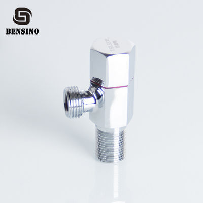 Hexagonal Water Stop 15mm Chrome Plated Angle Valve